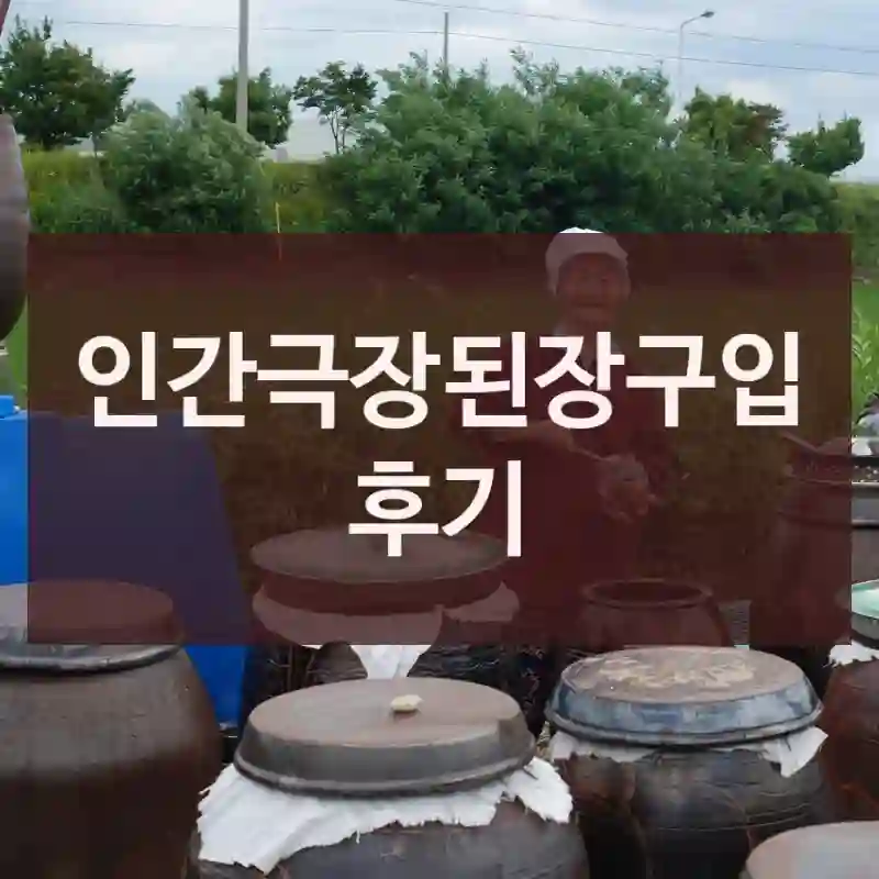 인간극장된장구입 후기