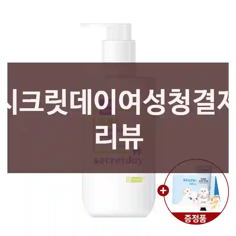시크릿데이여성청결제 리뷰