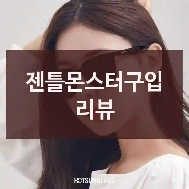 젠틀몬스터구입 리뷰