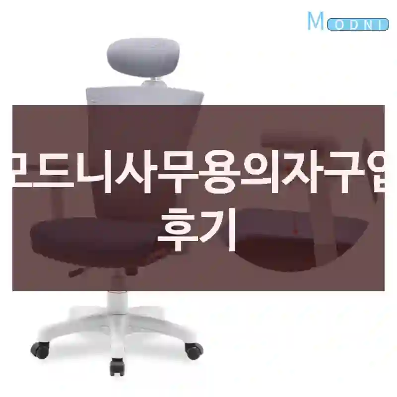 모드니사무용의자구입 후기