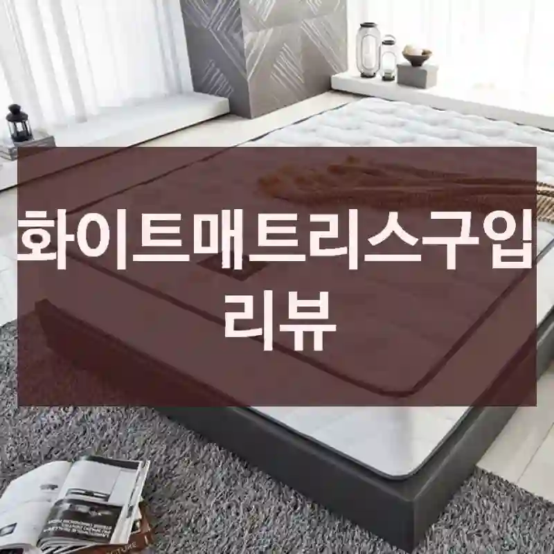 화이트매트리스구입 리뷰