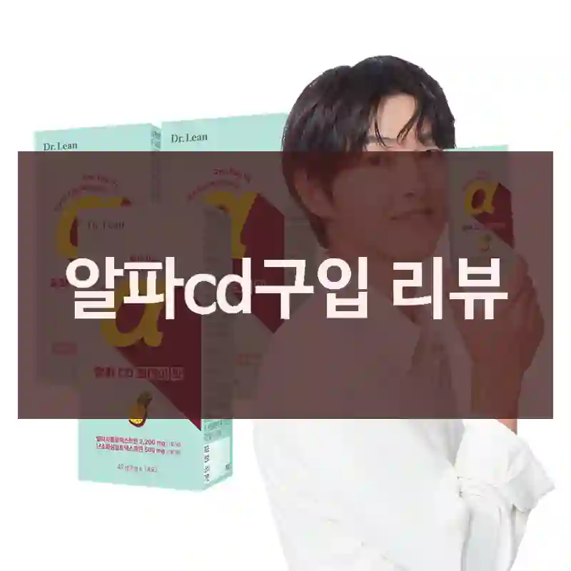 알파cd구입 리뷰