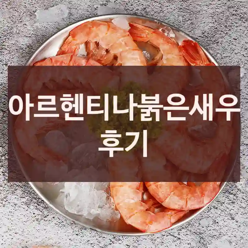 아르헨티나붉은새우 후기