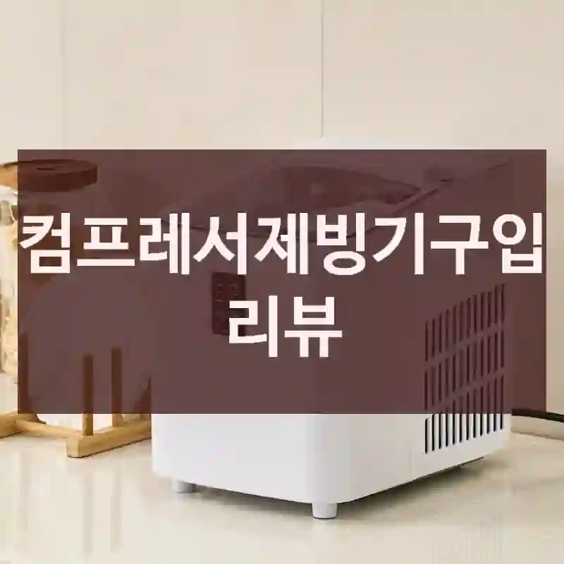 컴프레서제빙기구입 리뷰