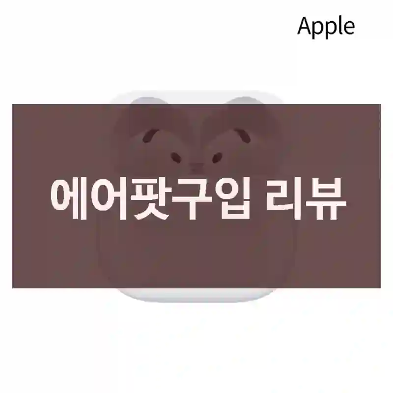 에어팟구입 리뷰