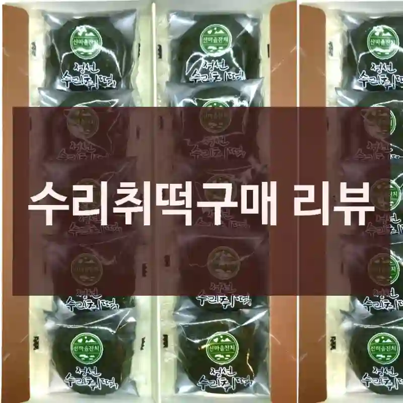 수리취떡구매 리뷰