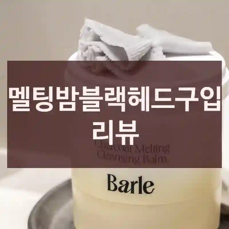 멜팅밤블랙헤드구입 리뷰