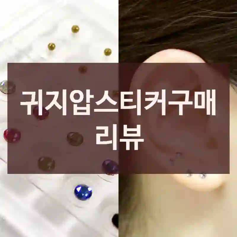 귀지압스티커구매 리뷰