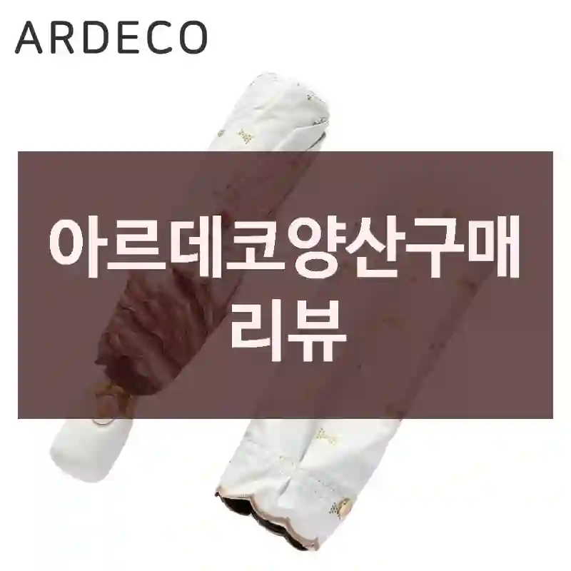 아르데코양산구매 리뷰