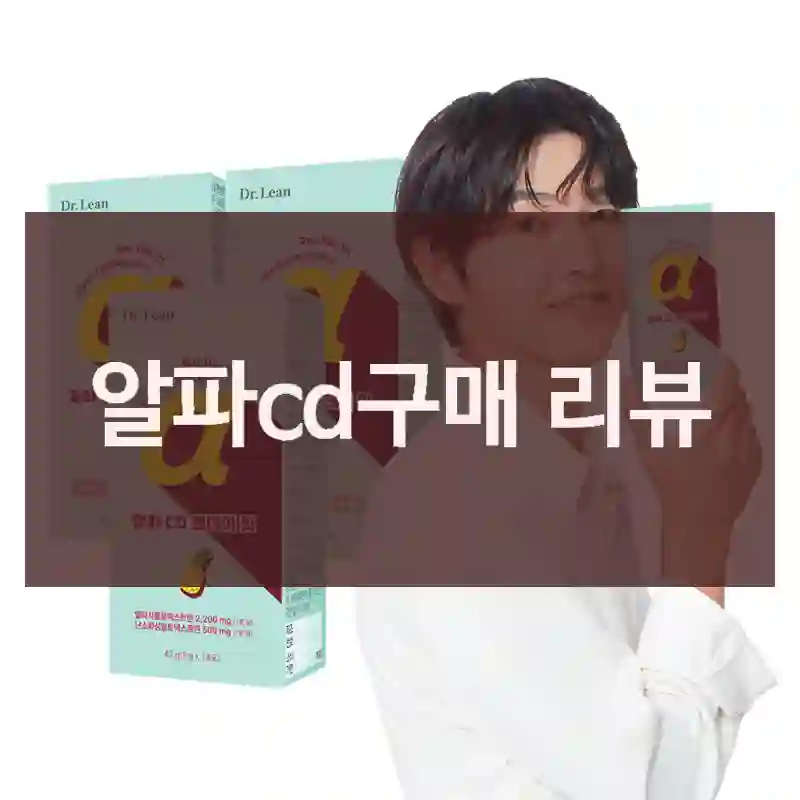 알파cd구매 리뷰