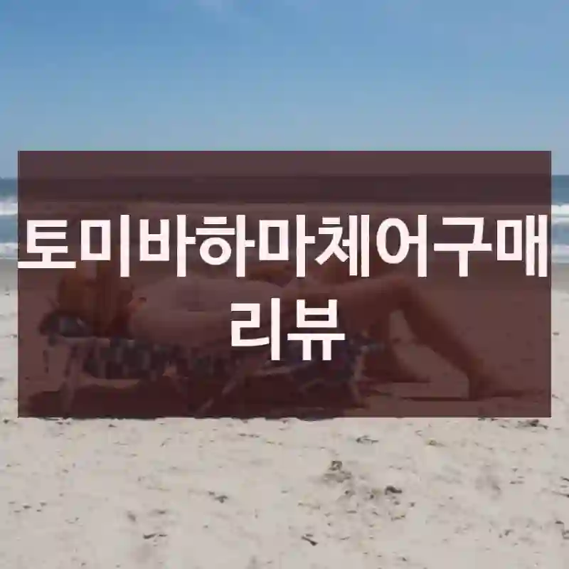 토미바하마체어구매 리뷰