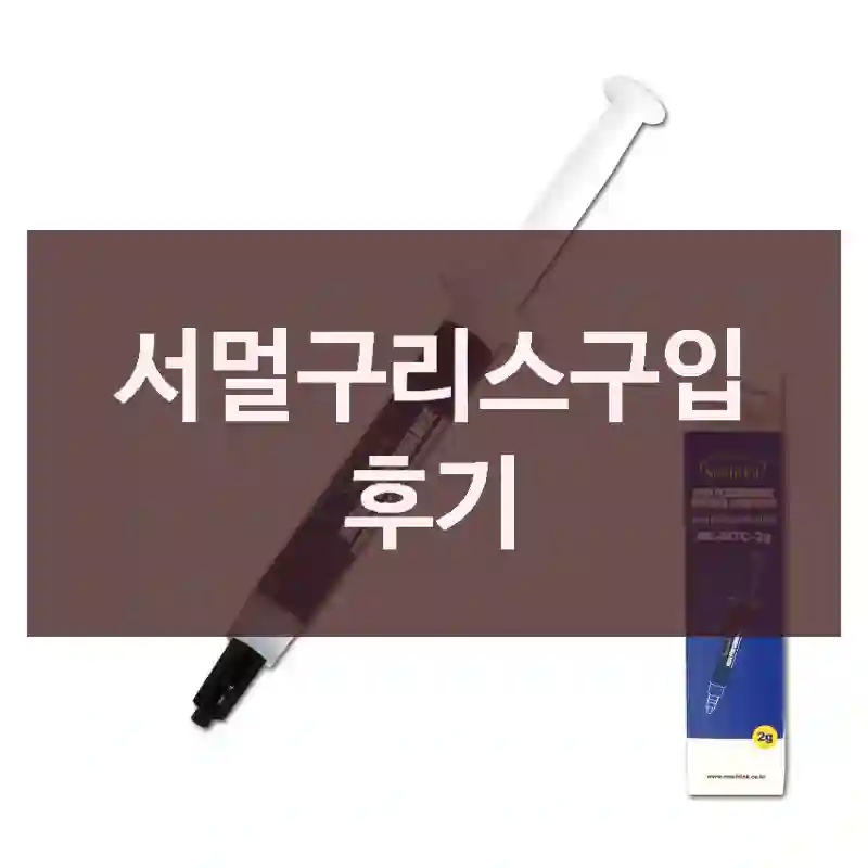 서멀구리스구입 후기