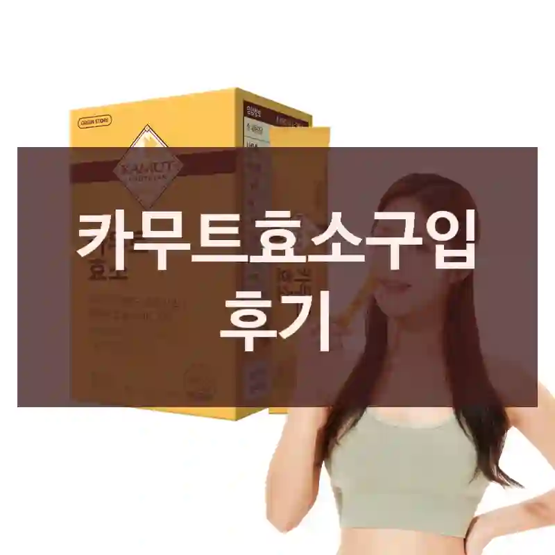 카무트효소구입 후기