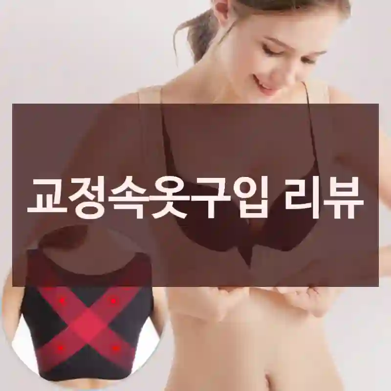 교정속옷구입 리뷰