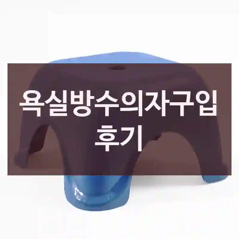 욕실방수의자구입 후기