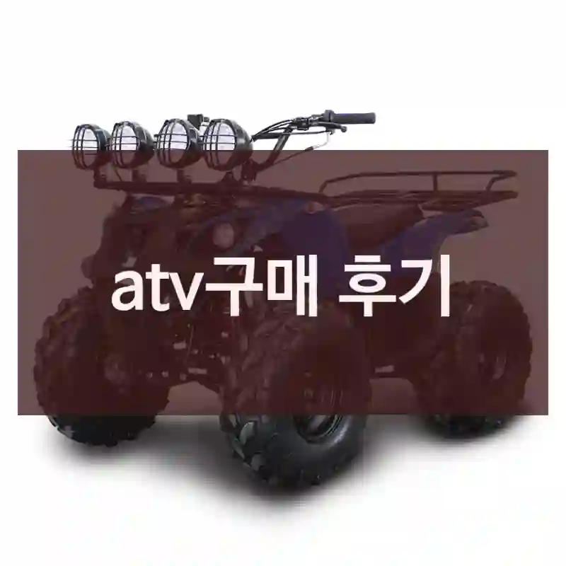 atv구매 후기