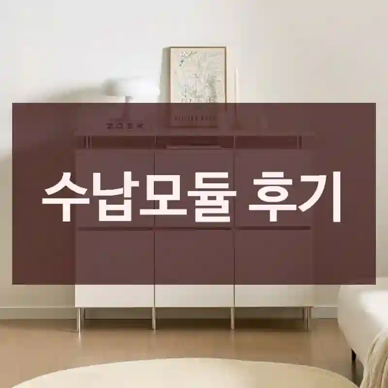 수납모듈 후기