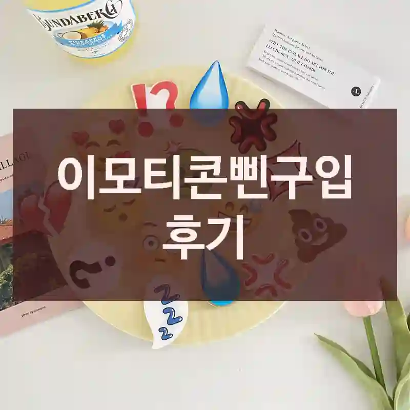 이모티콘삔구입 후기