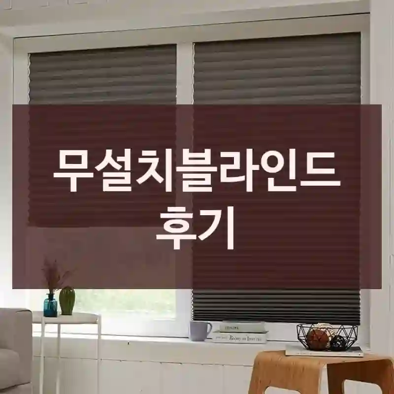 무설치블라인드 후기