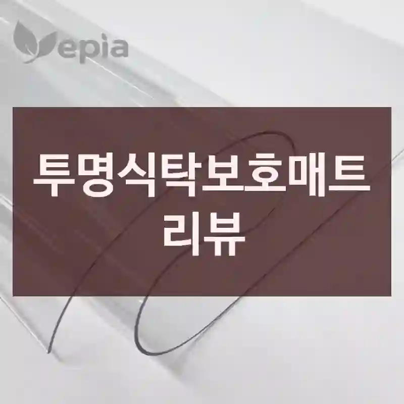 투명식탁보호매트 리뷰