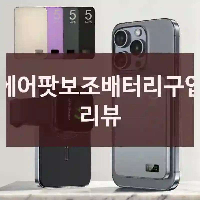 에어팟보조배터리구입 리뷰