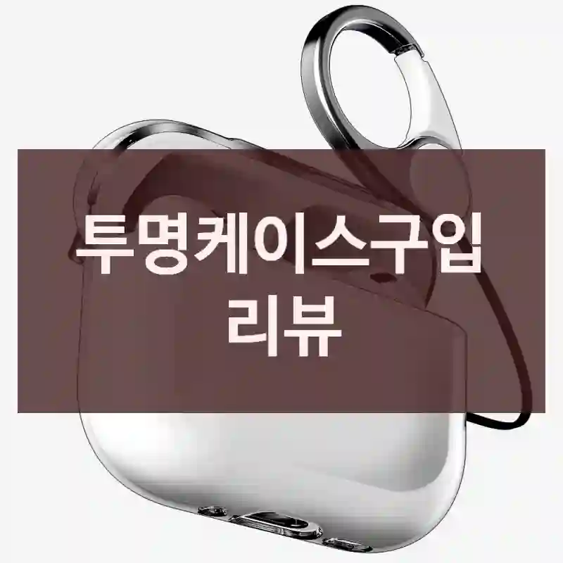 투명케이스구입 리뷰